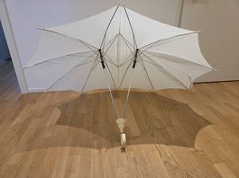 Hochzeitsschirm / Doppelter weisser Schirm für Hochzeiten
