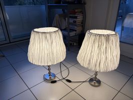 2 pretty bedside lamps IKEA