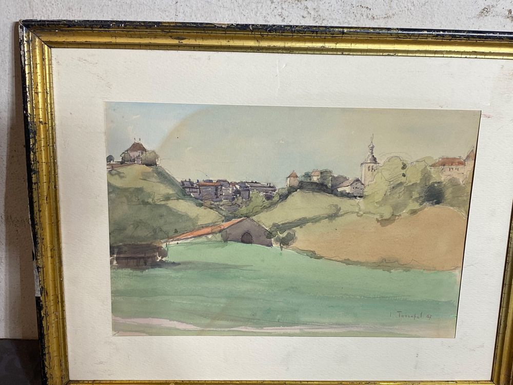 John Marshall (1911-1995) Watercolour Painting Boat Off