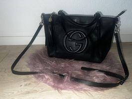 Schwarze Gucci Soho Bag, Leder, zeitlos🖤