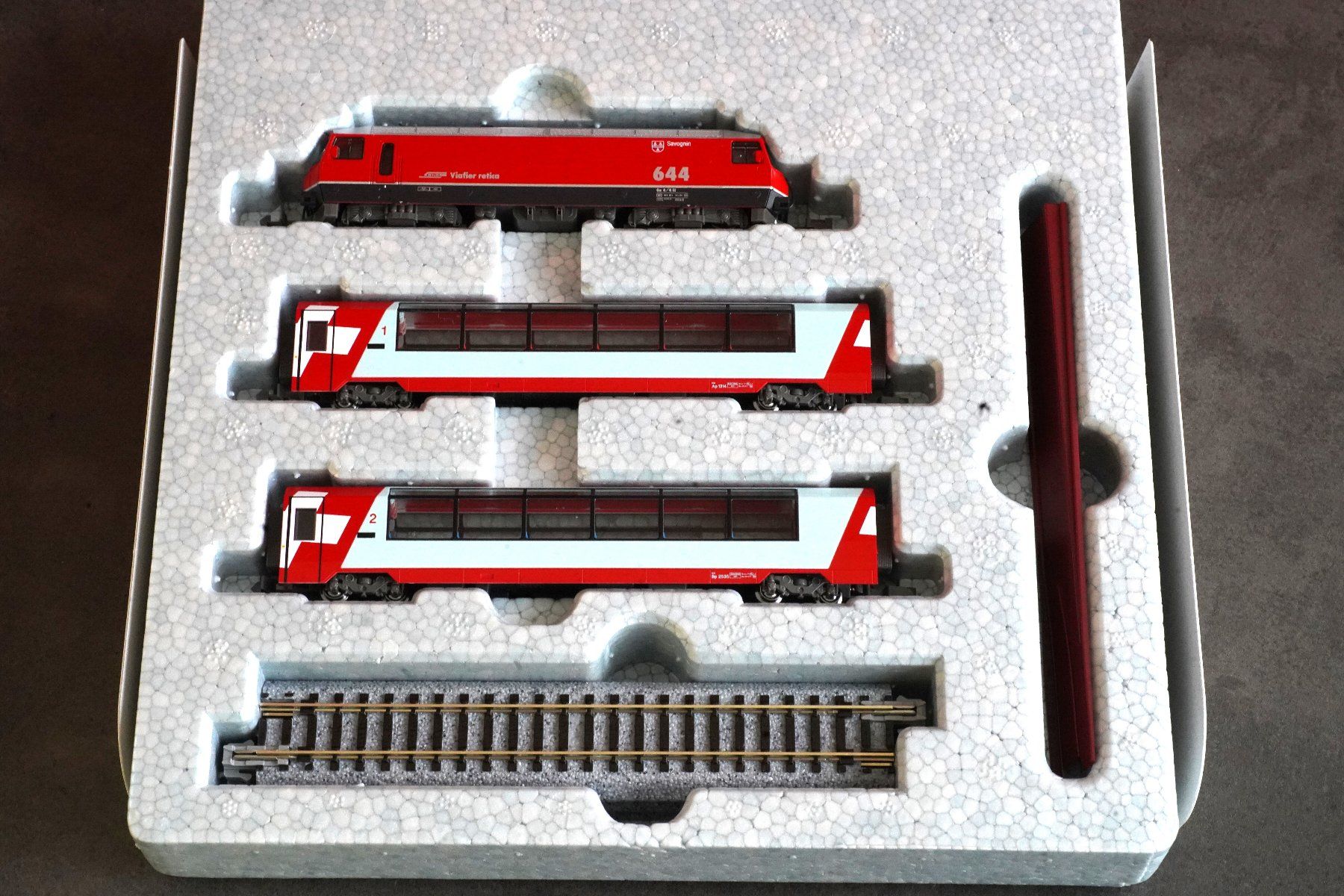 Kato Modellini di ferrovie: Spur n: Set Glacier-Express, Kato 10-1816 – Nuovo e nell'imballaggio originale da Basel venduto da bepebuba 1