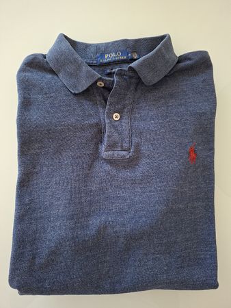 Polo Ralph Lauren bleu, taille M - État moyen