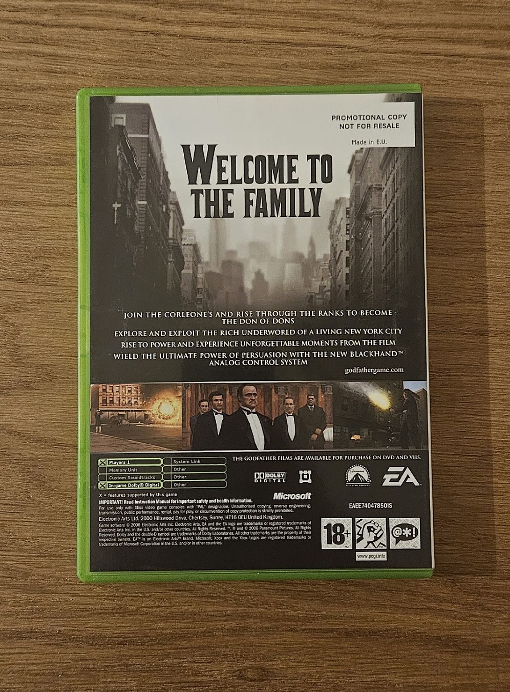 Microsoft Giochi: The Godfather - Xbox - Version PROMO – Usato da Delémont venduto da Max-VideoGames 1