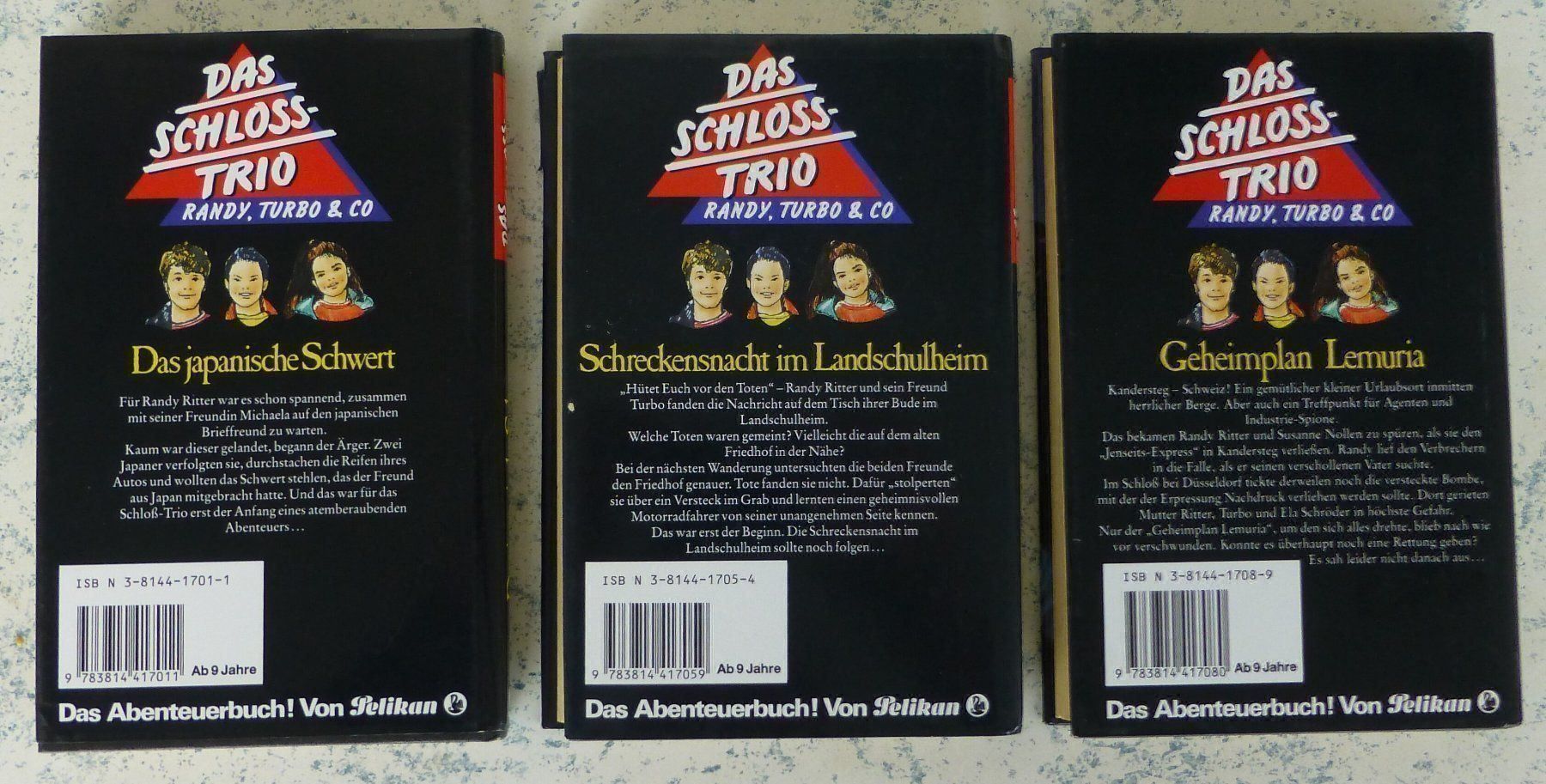 Bücher: Das Schloss-Trio, 3 Kinder-/Jugendbücher – Gebraucht aus Basel von Falconis 1