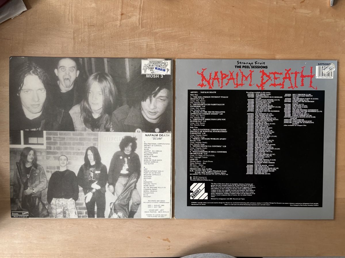 Dischi in vinile: 2x Napalm Death LP – Usato da Zürich venduto da Interpol 1