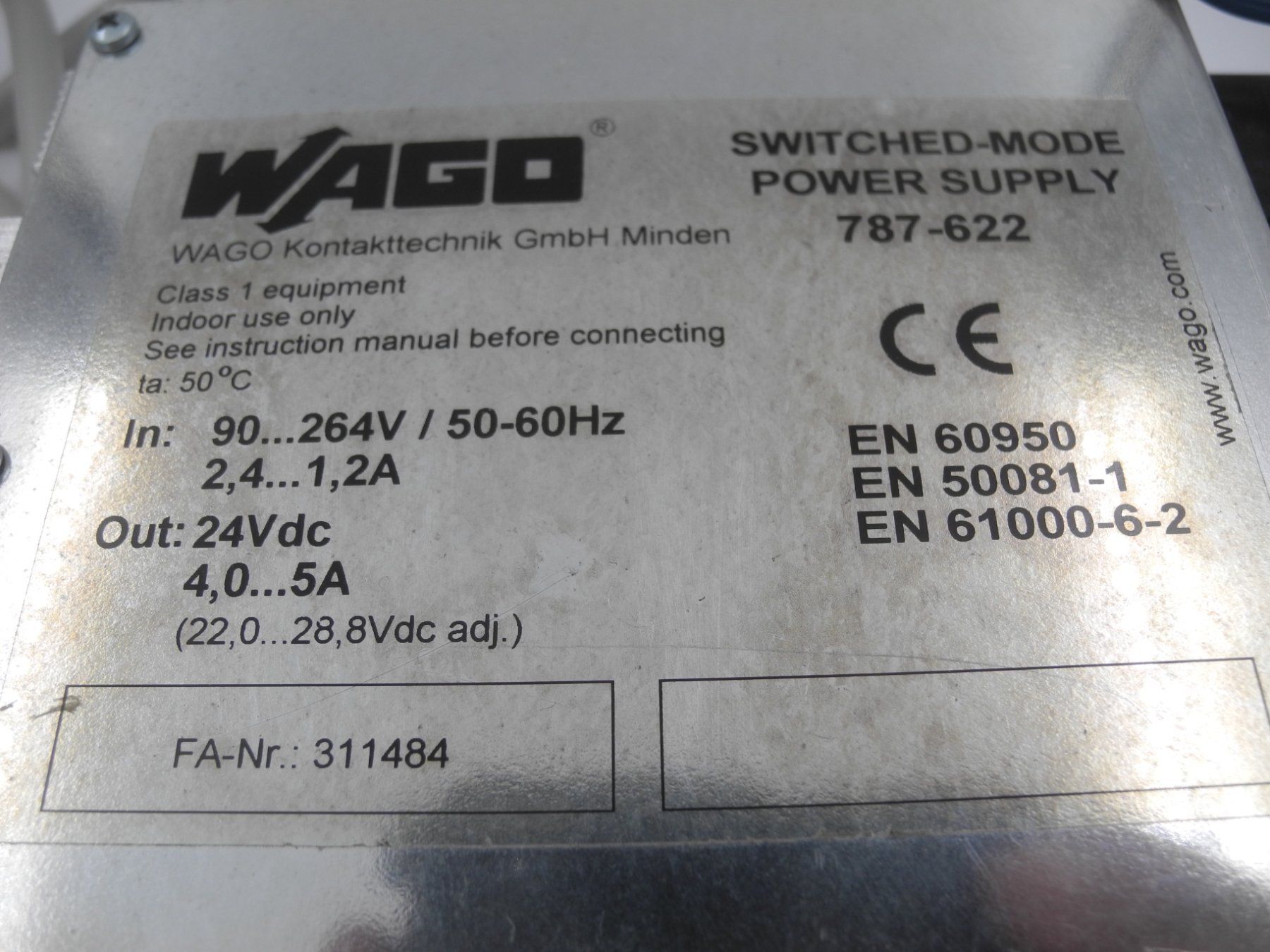 Componenti elettronici: Wago Switched-Mode Power Supply 787-622, Nr. n2 – Usato da Kottwil venduto da Crazyrolf 2