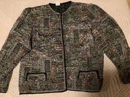 Festliche Jacke mit Brokat Gr. 44