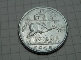 Spanien 10 Centimos, 1945