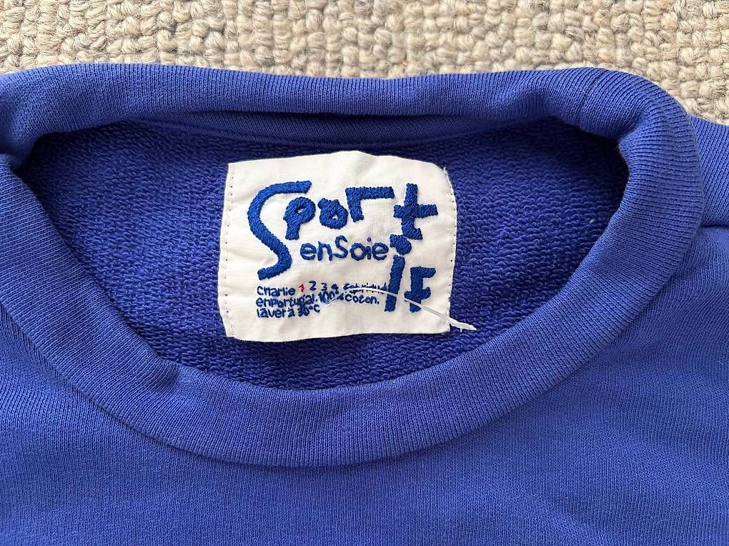 Maglioni & Felpe: En Soie Pullover, blau LOVE RULES FOREVER Gr. M – Usato da Zürich venduto da DanaM 1