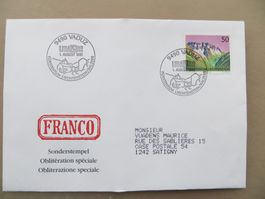 9! adressierte Sonderbriefe + -stempel FL LIBA (Vaduz) 1992