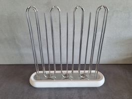 Nespresso Kapselhalter Chrom/Weiss bis 36 Kapseln