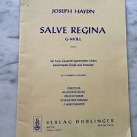 Joseph Haydn Salve Regina G-Moll Partitur