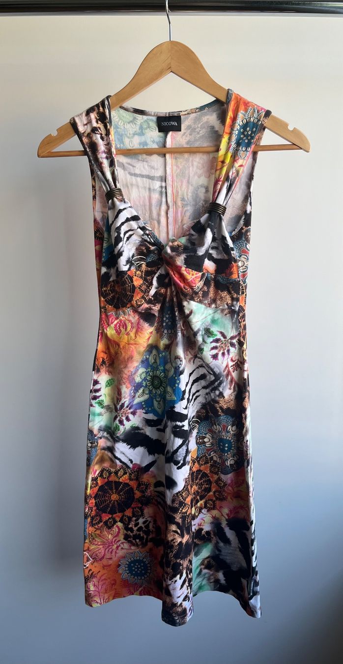 Nicowa Vestiti: Gemustertes Kleid von Nicowa, Gr. 36 – Usato da Triboltingen venduto da zimtsterndli5