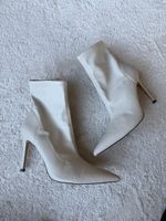 Zara Beige Stiletto Ankle Boots, Size 37