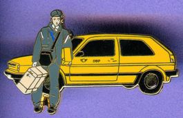 DB  Pöstler mit VW Golf
