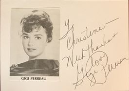 Gigi Perreau Autogramm signiert Karte m.Bild 10x15cm
