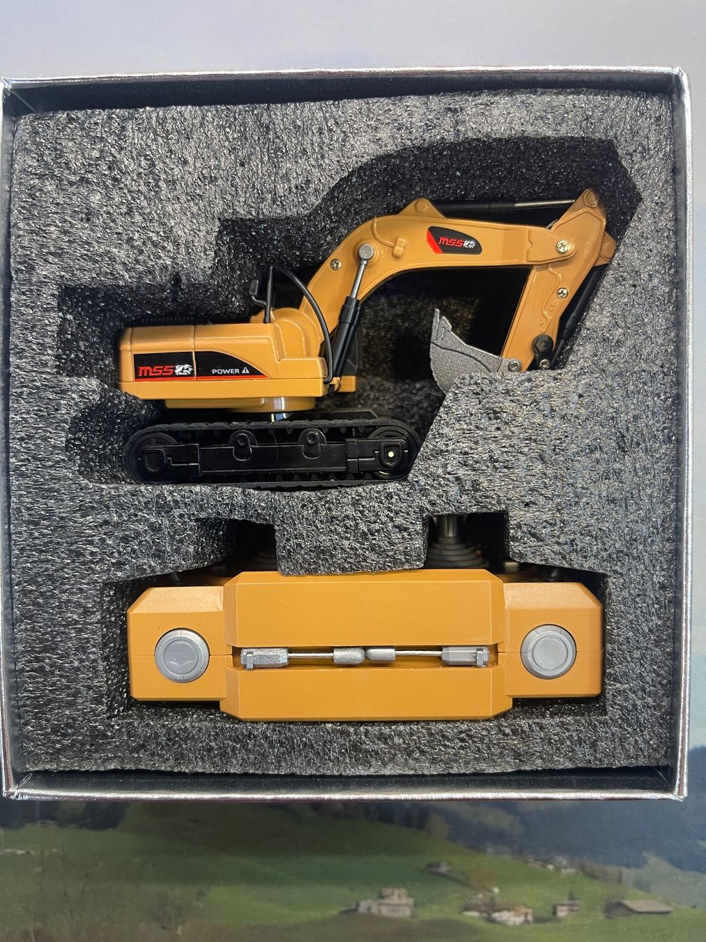 Escavatori: Mini-Bagger aus Metall 8-Kanal 1:64 RTR – Nuovo (secondo la descrizione) da Oberiberg venduto da Smandli