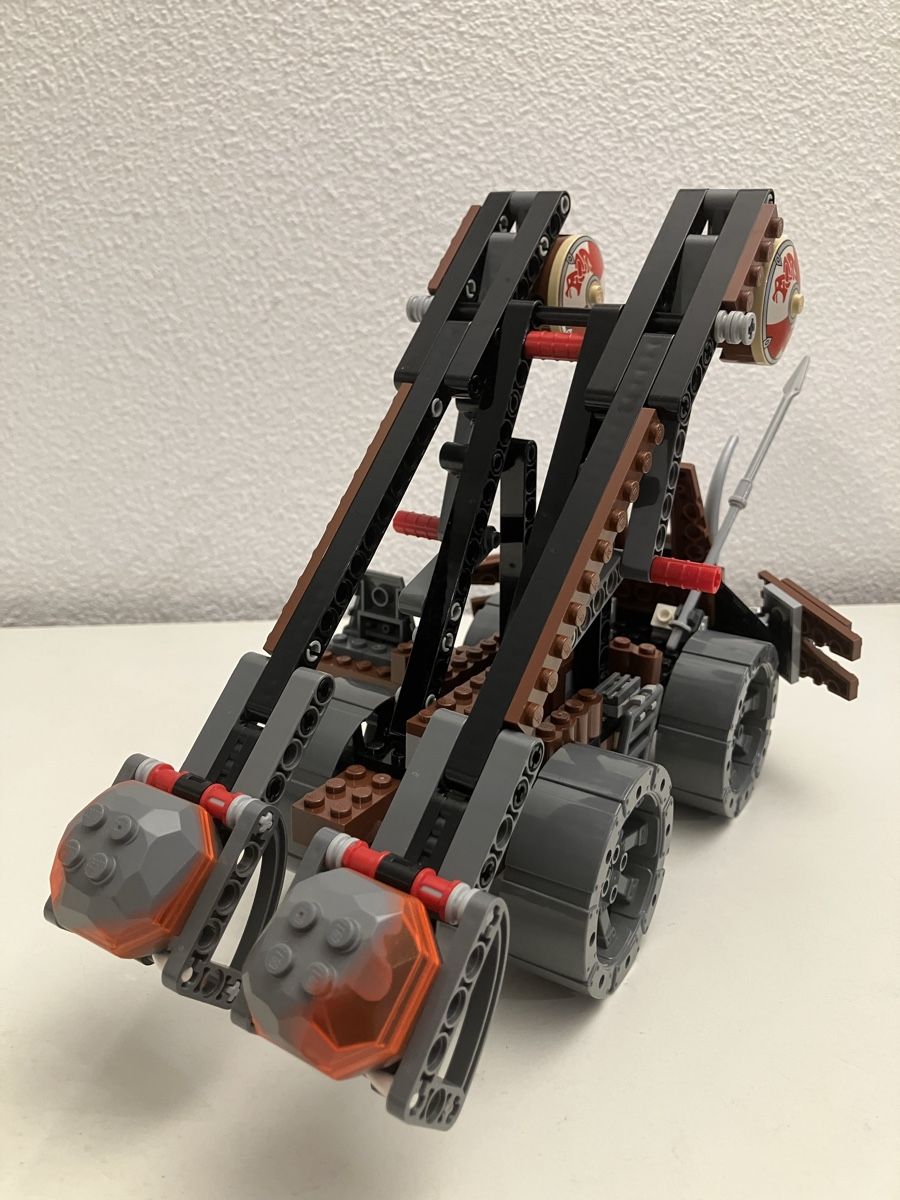 Lego Kit di costruzioni: Lego Vikings Double Catapult vs. Ofnir Dragon 7021 von 2006 – Usato da Willisau venduto da BettyBond 4