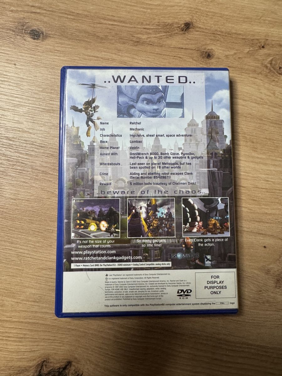 Sony Giochi: Ratchet & Clank 1 - PS2 Spiel – Usato da Biberist venduto da etesummer 2
