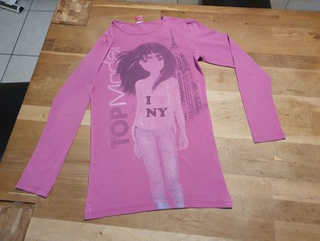 Long-Sweatshirt Gr. 176 (Farbe ist in natur kräftiger)