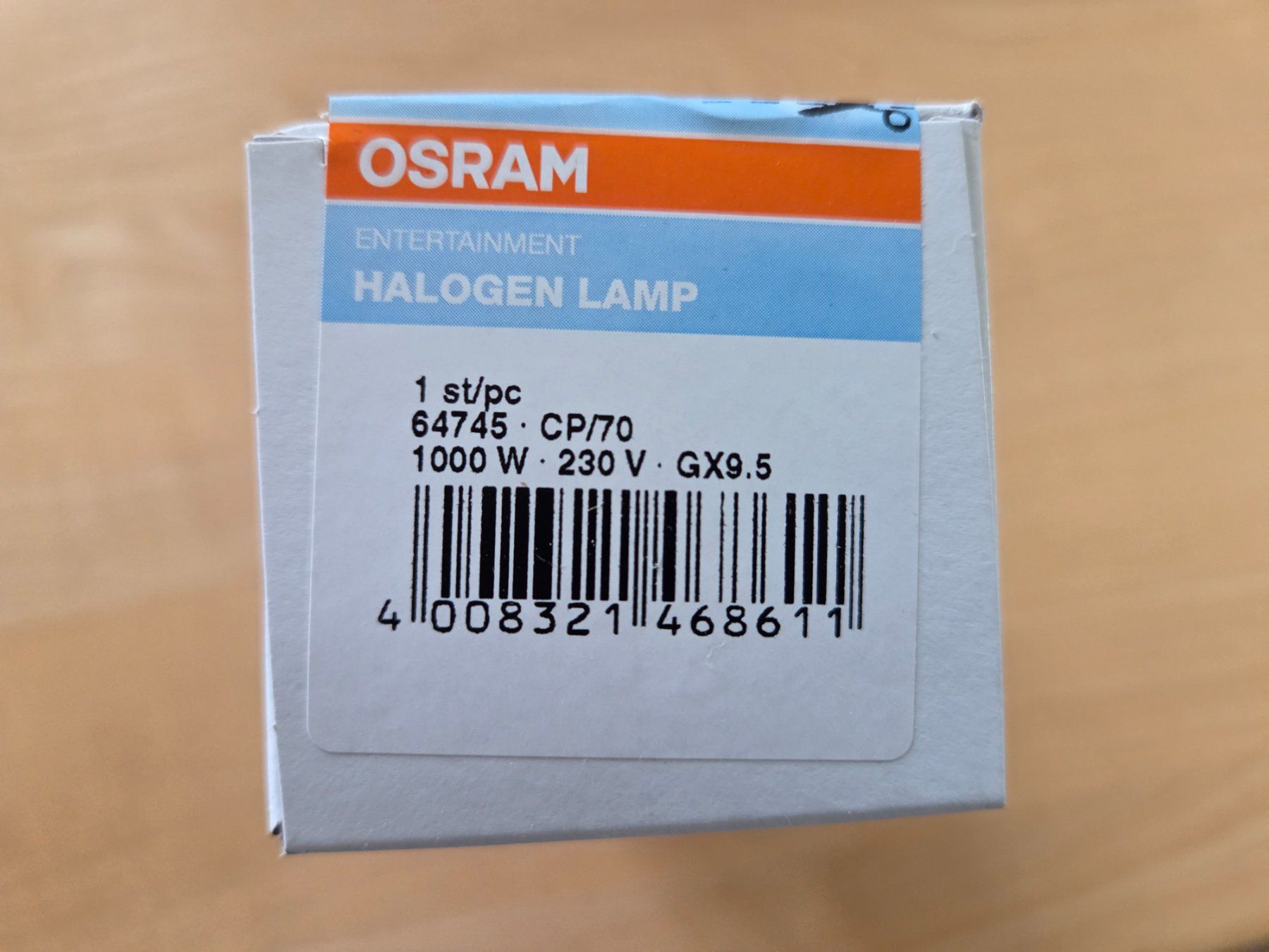 Lampen: Glühbirnen GX9.5 1000W – Neu und originalverpackt aus Oberflachs von Sonne0123 2