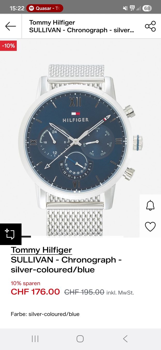 Tommy Hilfiger Orologi: Tommy Hilfiger Uhr - Sullivan - chronograph – Nuovo (secondo la descrizione) da Dübendorf venduto da pelettino18 2