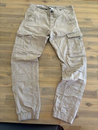 Pantalon cargo Jack & Jones Paul beige taille 30/32