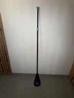 SUP Paddel verstellbar schwarz mint mit Logo gebraucht