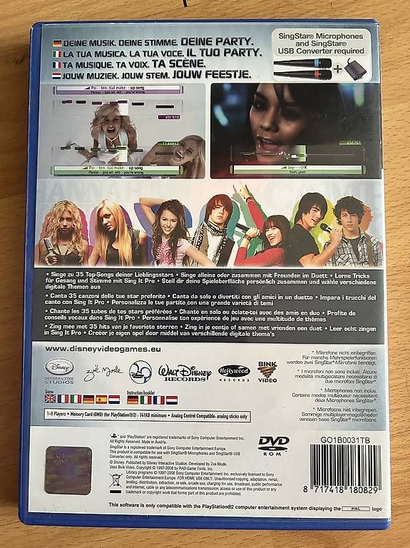 Spiele: Disney Sing it Playstation 2 – Gebraucht aus Basel von tsulih 1