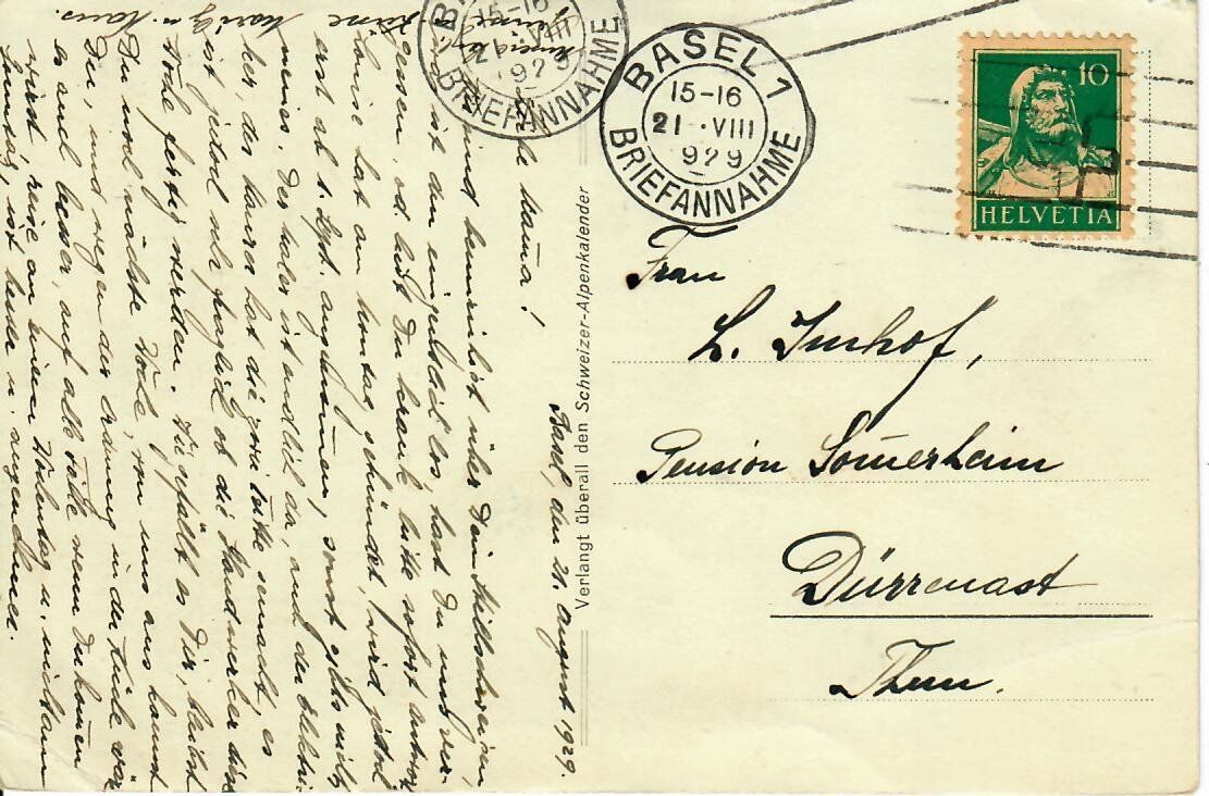 Cartoline postali: am Doubsufer bei Goumois – Usato da Hochdorf venduto da Ziegel-16 1