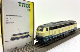 TRIX 22221 Digital= Diesellok BR DB 218 256-6 türkis-beige