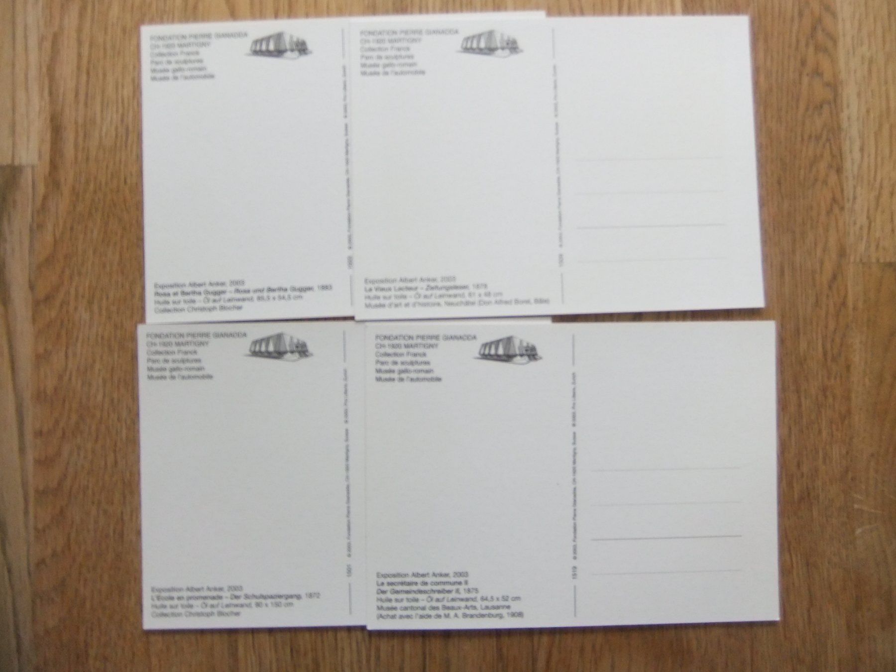 Cartoline postali: 4 AK Albert Anker – Usato da St. Niklaus VS venduto da wunschlos54 1