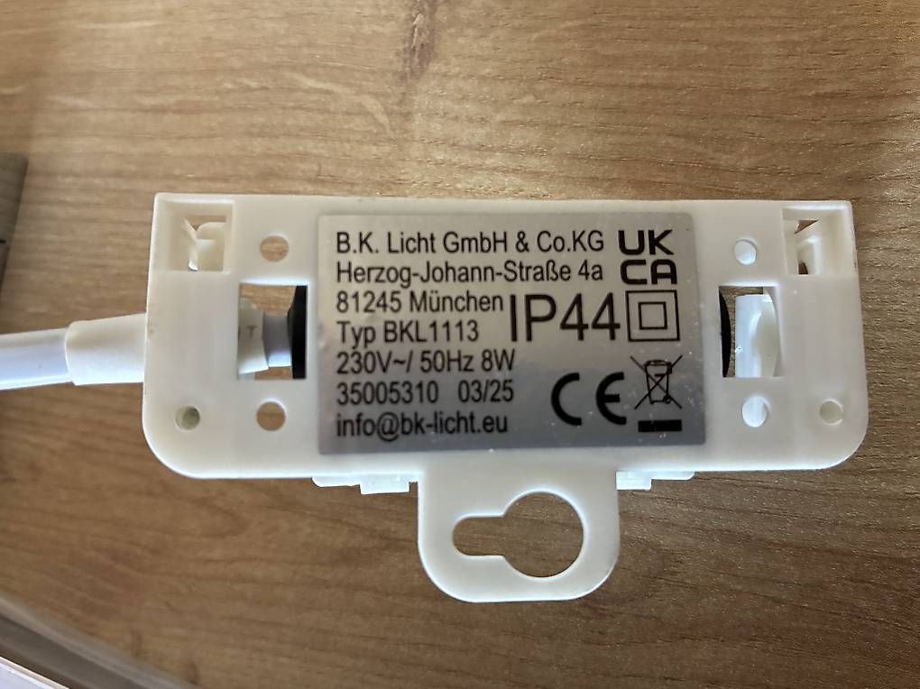 Lampade: Badleuchte B.K.Licht – Nuovo (secondo la descrizione) da Gibswil venduto da Miratec 1