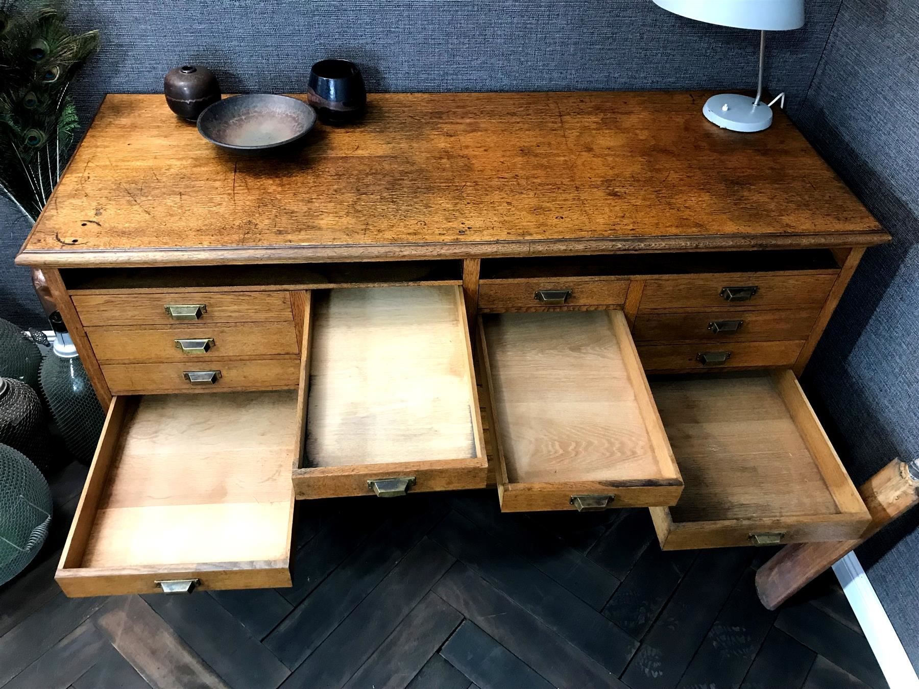 Cassettiere: Schubladenmöbel Eiche Massiv 1920 – Usato da Laufenburg venduto da industrial-silence 4