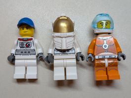 3 Stück Lego City Astronauten [used]