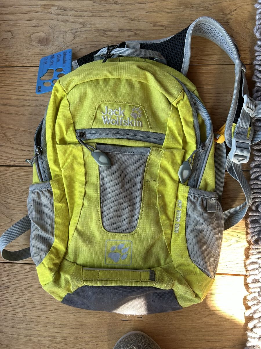 Borse & Zaini: Jack Wolfskin hiking backpack, green/grey. – Usato da Küttigen venduto da schneip3