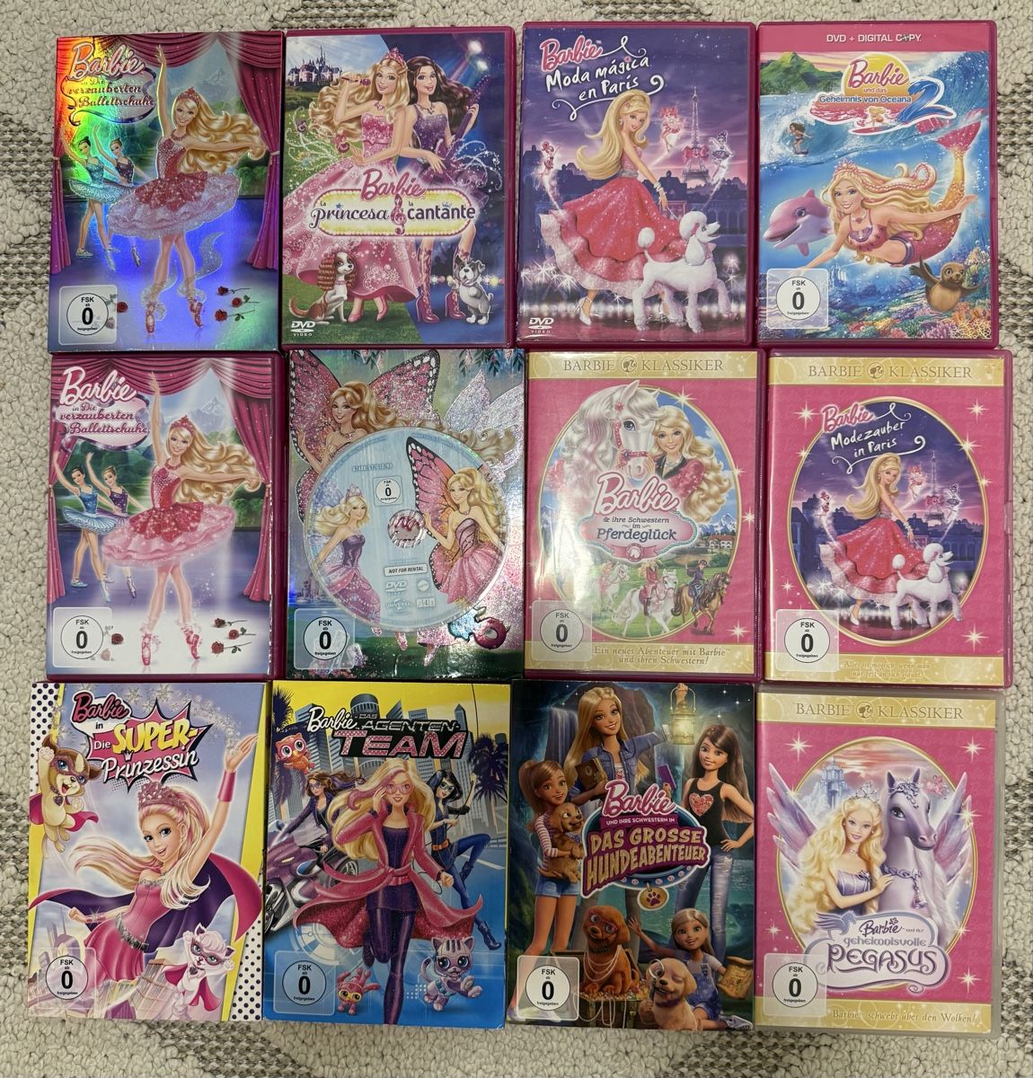 Alle DVDs: 12 Barbie DVD – Gebraucht aus Heerbrugg von elj_9tbt