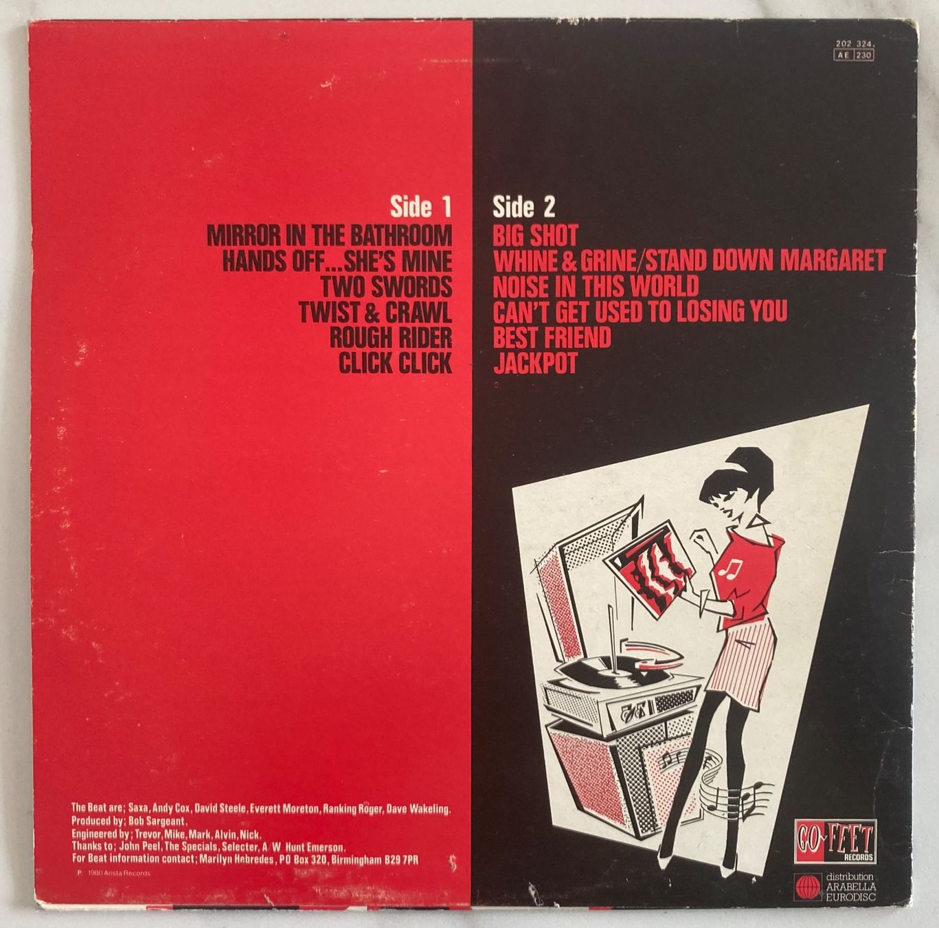 Dischi in vinile: THE BEAT- I JUST CAN'T STOP IT – Usato da Poliez-Pittet venduto da Newtown-Records 1