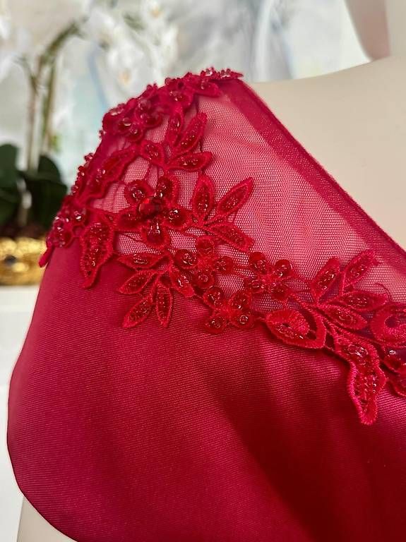 Vestiti: Abendkleid rot – Usato da Luzern venduto da Brokiland 2
