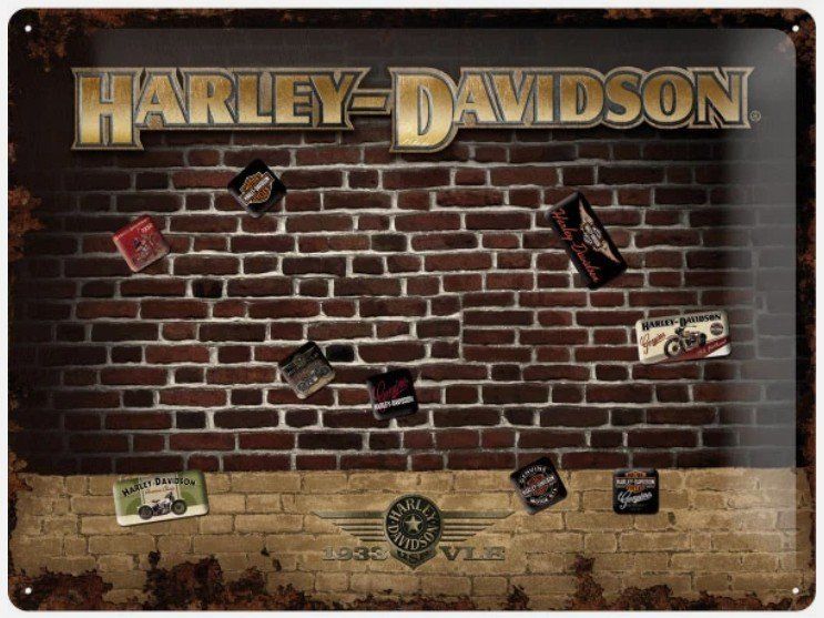 Insegne: Blechschild-Magnettafel Harley-Davidson – Usato da Au SG venduto da Bullitt_77 1