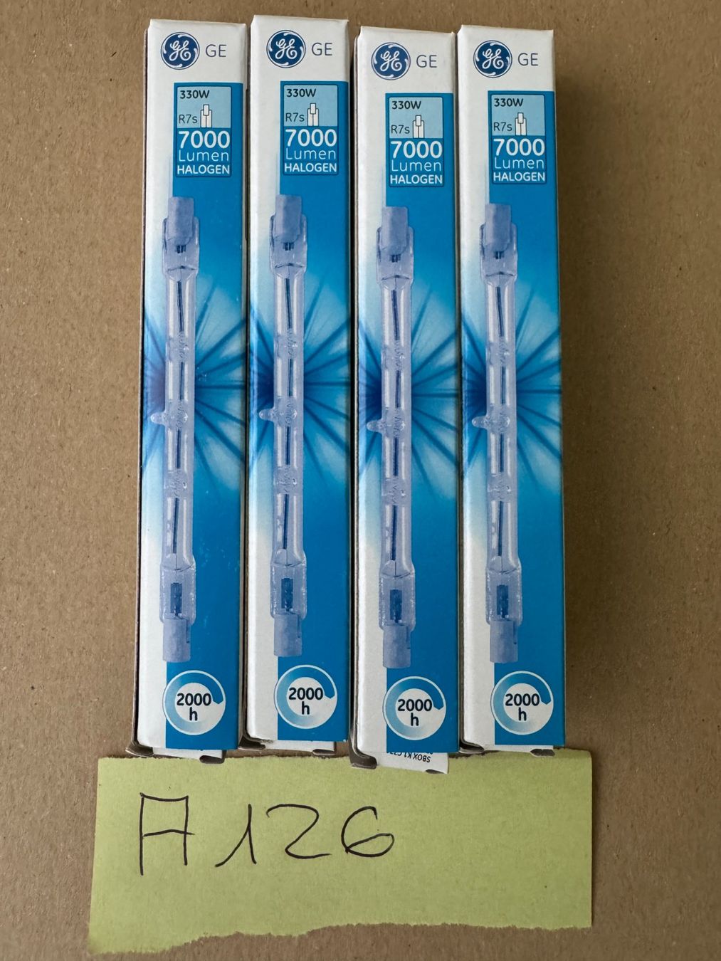 General Electric Lampen: GE R7s Lampen 330W 230V – Neu und originalverpackt aus Schötz von amore14