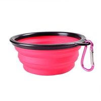 Hunde Napf faltbar mit Hacken 3.5dl rot
