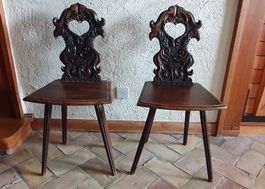 Paire escabelle, escabelles, Stabelle, motif aigle, 19ème
