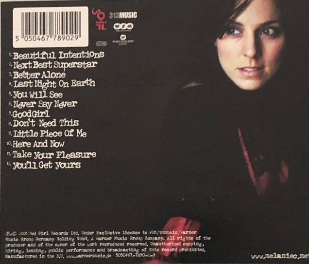 CD: Melanie C – Beautiful Intentions – Usato da Grüningen venduto da azulverde 1