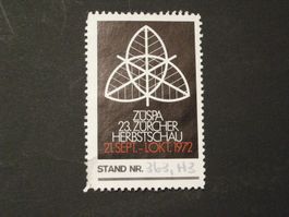 VIGNETTE ZÜSPA 23. ZÜRCHER HERBSTSCHAU 21.SEPT.- 1. OKT.1972