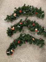 3 Türbogen-Weihnachtsschmuck dekoriert, ca 90 cm