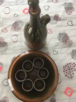 Set Grappa Ceramica Artigianale 7 pezzi 🍷🍾🇮🇹