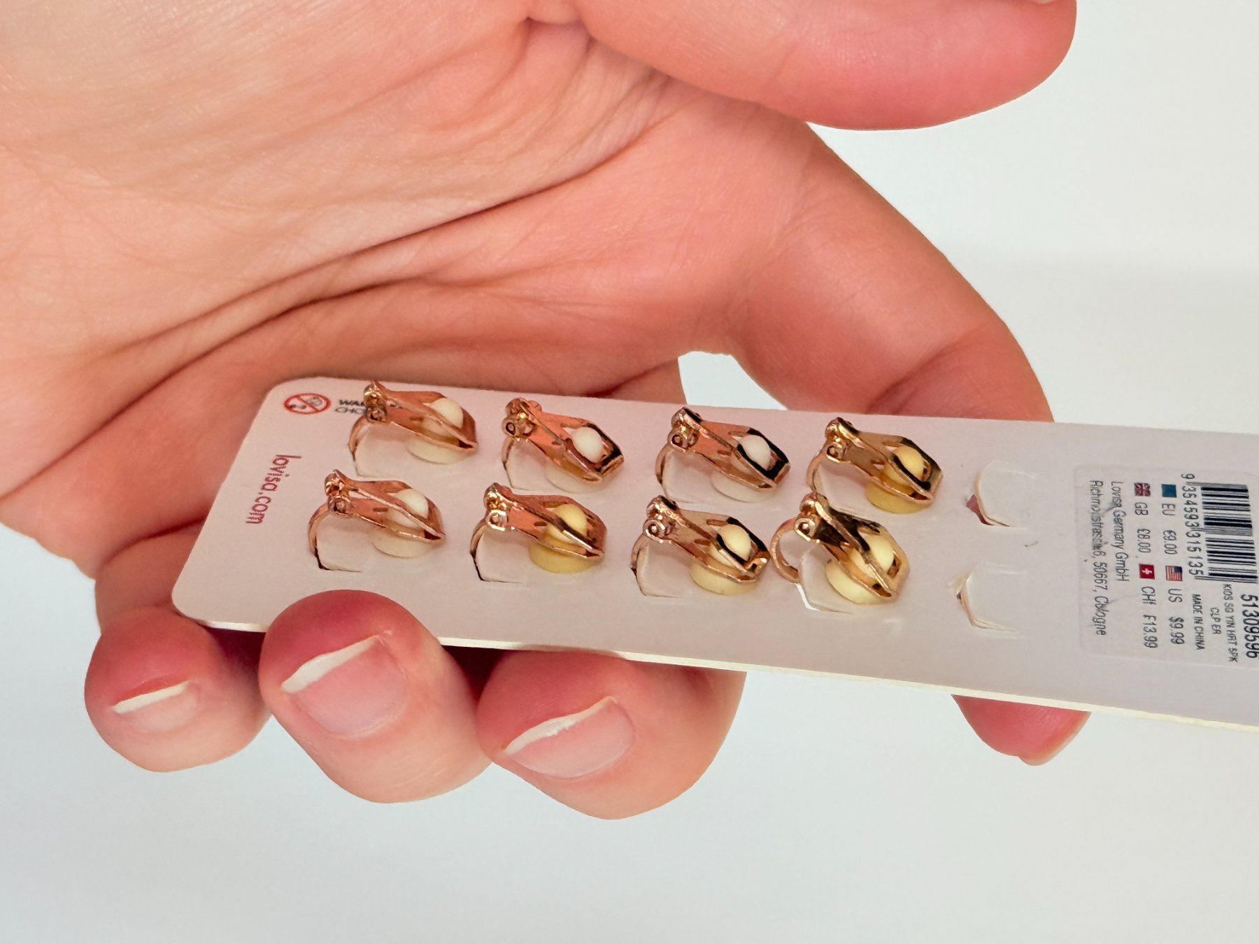 Orecchini pendenti & Orecchini a lobo: Lot de 8 clips d'oreilles Lovisa – Nuovo e nell'imballaggio originale da Genève venduto da AGBERG 5
