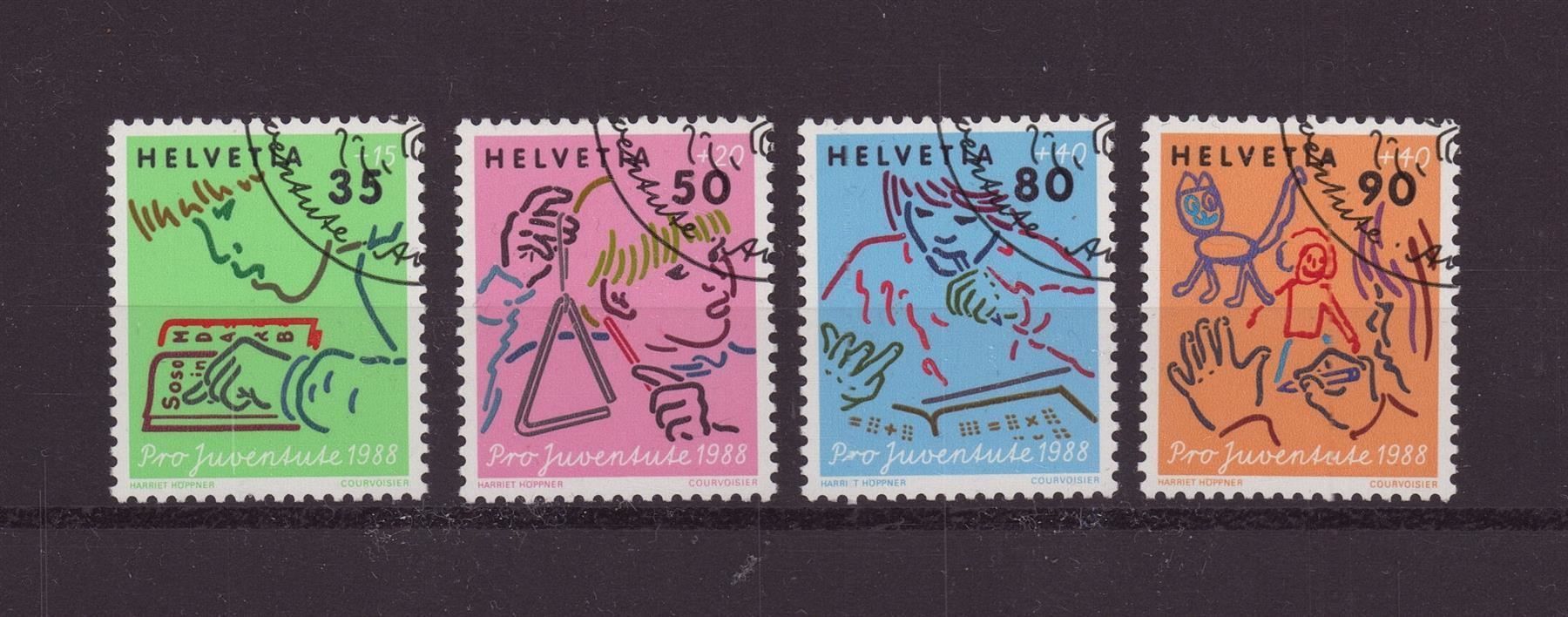 Tutti i francobolli: 1988 Satz Pro Juventute ET – Usato da Eggersriet venduto da stamp303