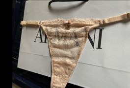 Armani tanga di pizzo colore crema con logo-1 Size-nuovo